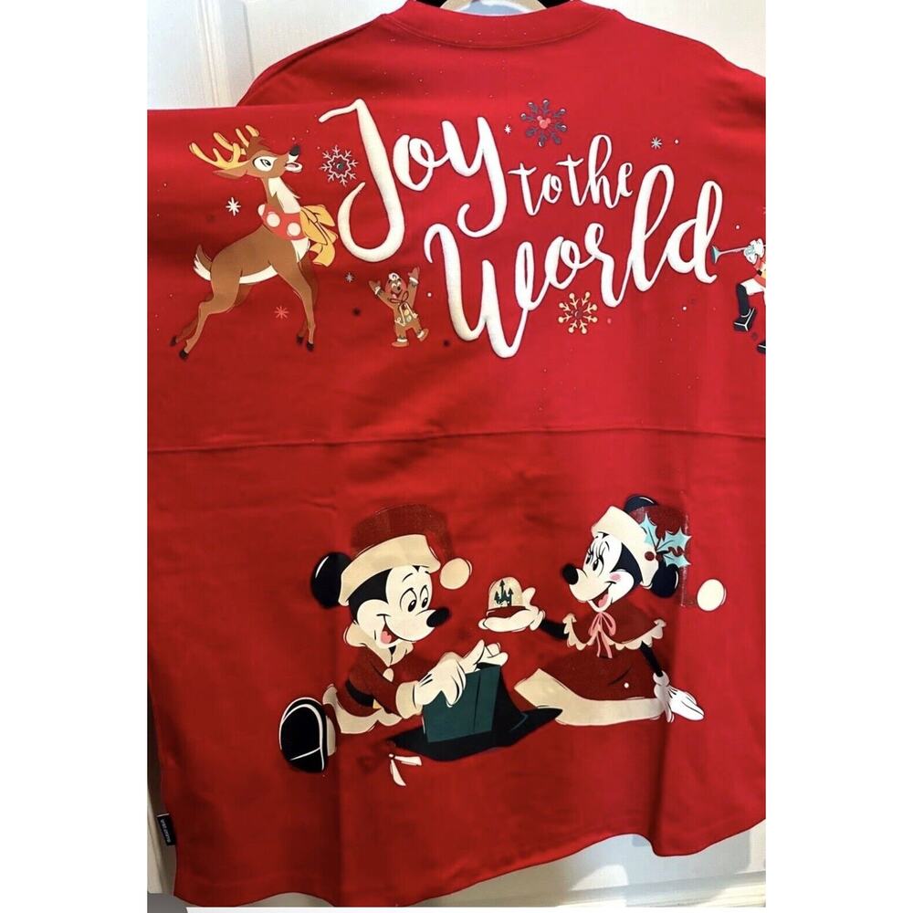 2023 Disney Mickey's Very Merry Christmas Party Adult Spirit Jersey Size M NEW - Picture 1 of 5